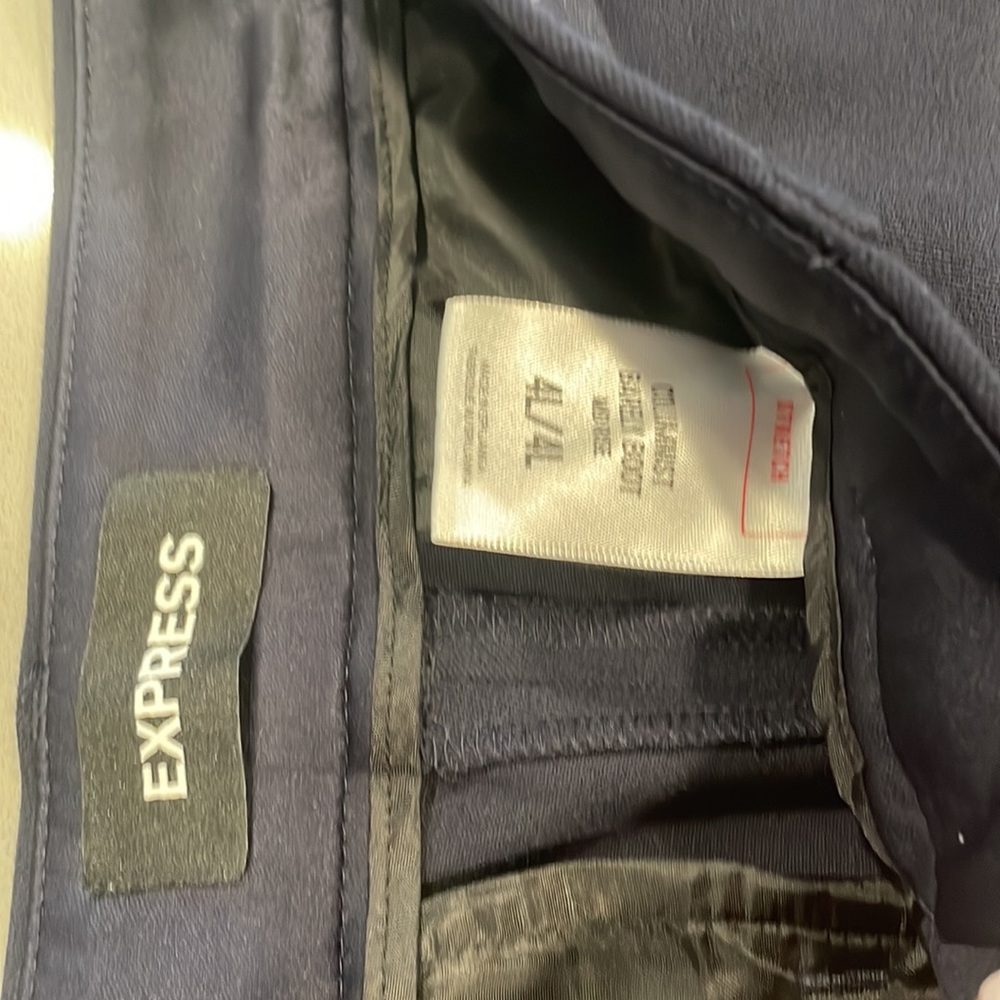 Express Navy Blue Columnist Barely Boot - image 3